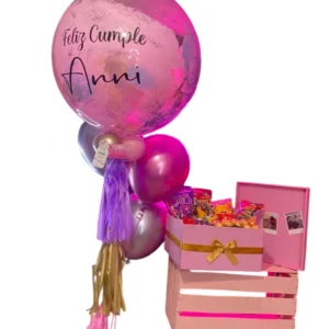 Box personalizado con burbuja y globos 🎈