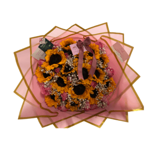 Ramo gigante de girasoles 🌻 con rosas 🌹