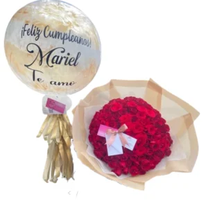 Combo buchón ( ramo gigante de rosas y burbuja)❤️🌹