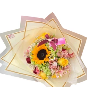 Ramo mix con flores amarillas