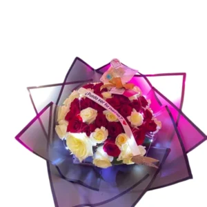 Ramos de rosas con luz y frase personalizada 🤩🤩