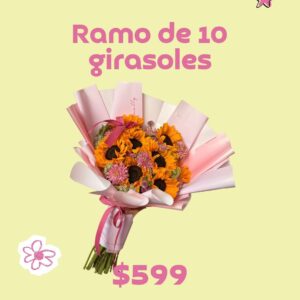 Ramo de 10 girasoles
