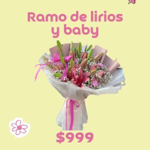 Ramo de lirios con baby
